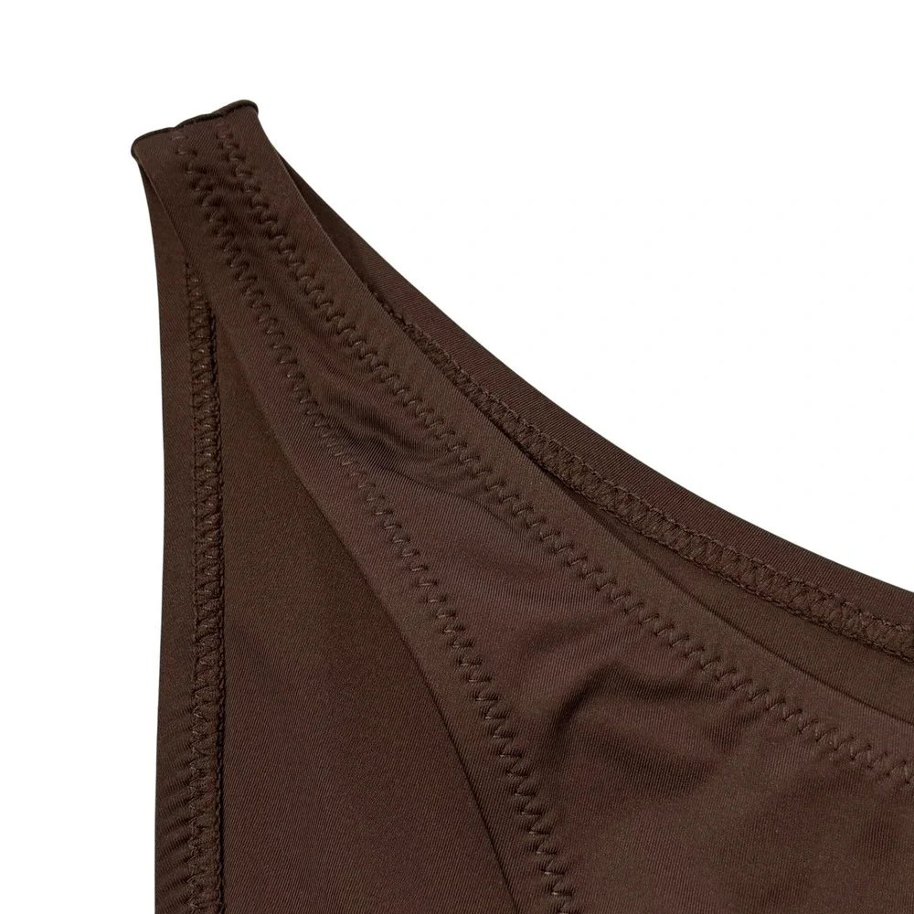 SKIMS Swim Cheeky Tanga Bottoms Cocoa XL